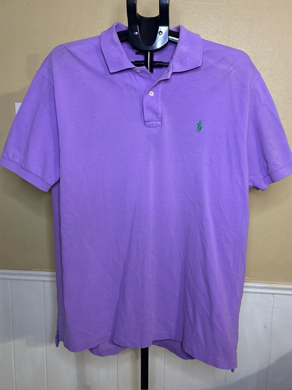 Polo by Ralph Lauren Lavender Short-Sleeve Polo with Green Pony